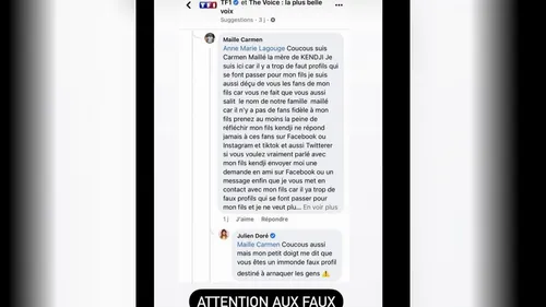 Julien Doré dénonce un faux profil de la mère de Kendji Girac, qui...