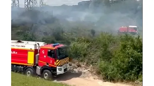 Important incendie dans le nord de l'Oise