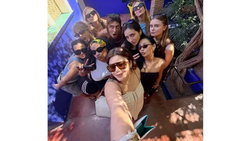 Louane fête son enterrement de vie de jeune fille au Maroc