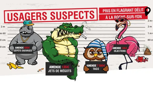 La Roche-sur-Yon utilise l’humour contre les incivilités