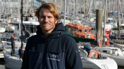 Le skipper professionnel François Gabart au Spi Ouest-France