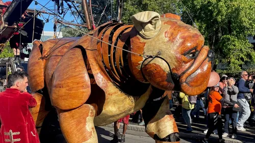 Nantes. Les chiens de Royal de Luxe attirent et séduisent !