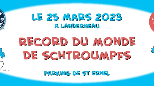 Landerneau. Record de schtroumpfs attendu le 25 mars !