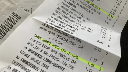 Le ticket de caisse d'Océane : mars - avril 2022 