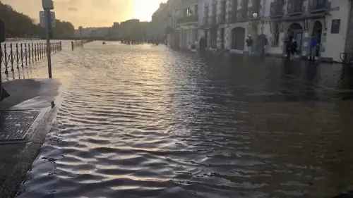 Tempête Céline : Quimper (encore) les pieds dans l'eau
