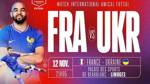 Gagnez vos places pour le match de futsal France Ukraine 