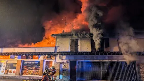 Une maison détruite par les flammes à Aixe-sur-Vienne