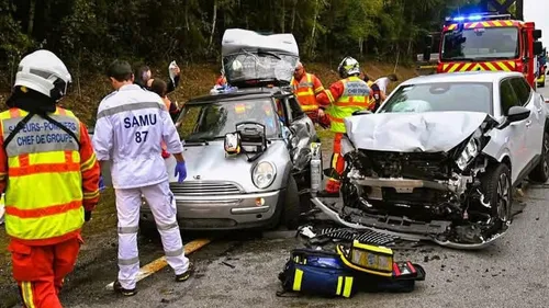 Grave accident sur la RN 520 à Couzeix : trois blessés, dont un grave