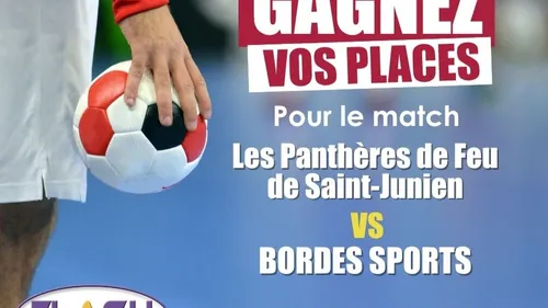 Gagnez vos places pour le match du ROC ASSJ HB 87 de Saint Junien...