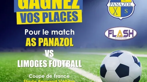 Coupe de France : AS Panazol – Limoges Football : Gagnez vos places !
