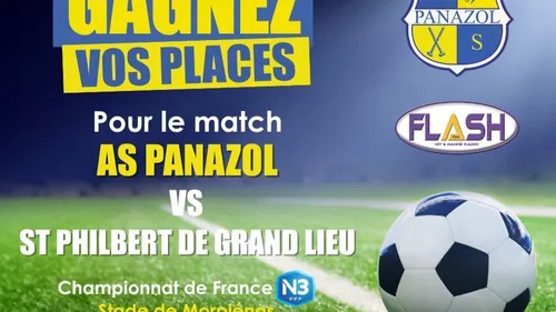Gagnez vos places pour le match AS Panazol Football / Saint...