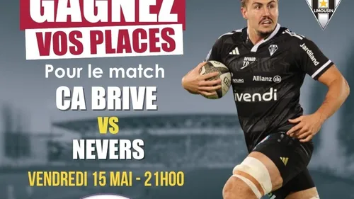 Gagnez vos places pour CA Brive contre Nevers