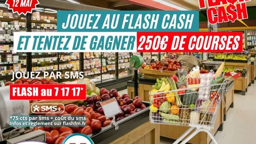 LE FLASH CA$H : Notre nouveau jeu pour gagner 250 € de course !