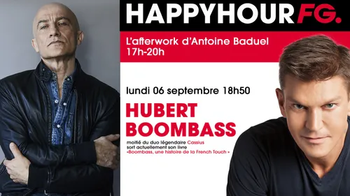 Hubert 'Boombass', moitié des Cassius et invité ce soir de l'Happy...