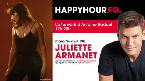 Juliette Armanet, invitée de l'Happy Hour FG ce soir !