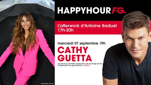 Cathy Guetta invitée ce soir de l'Happy Hour FG !