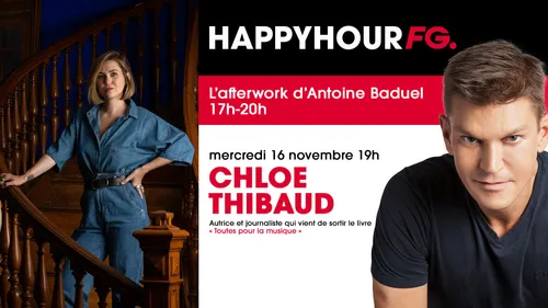 Chloé Thibaud invitée de l'Happy hour FG ce  soir !