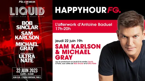 Ultra Naté, Michael Gray et Sam Karlson invités de l'Happy Hour ce...