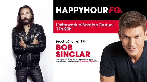 Bob Sinclar invité de l'Happy Hour FG ce soir !