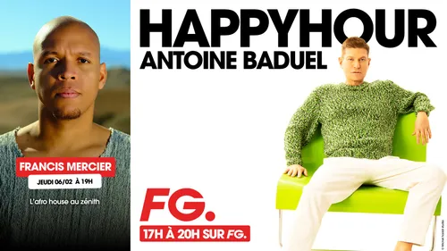Francis Mercier invité de l'Happy Hour FG ce jeudi soir !