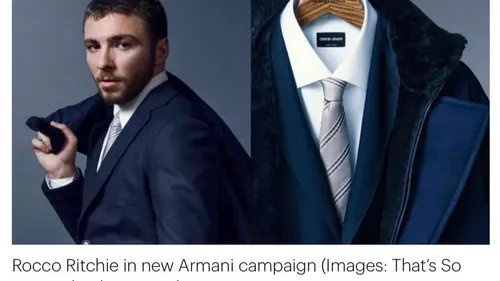 FG CHIC : Le Nouveau Soin, Rocco Ritchie pour Giorgio Armani 
