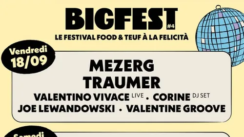 Le festival food et music BIG FEST ce week-end à Paris avec un...