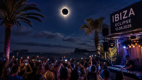 À Ibiza, l’éclipse est prétexte à faire la fête