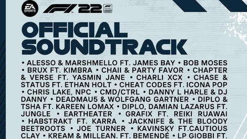 La bande son 100% électro du jeu F1 2022 !