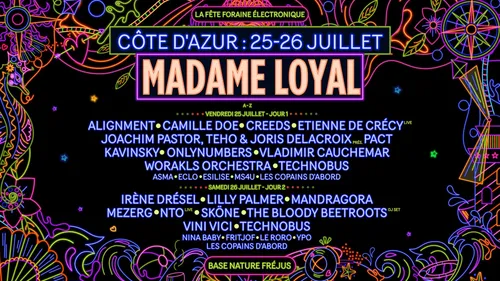 Madame Loyal Côte d'Azur  (25 et 26 juillet)