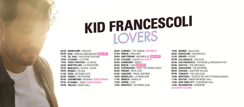 A Marseille ce soir, Kid Francescoli poursuit sa tournée en France...