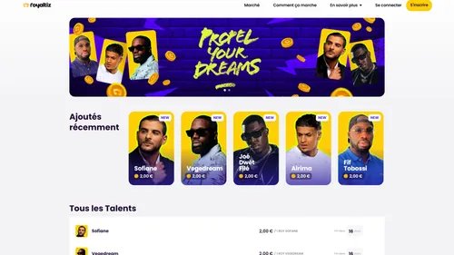 Royaltiz : la bourse aux artistes