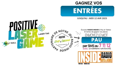 LISTE DES GAGNANTS : Les entrées à Positive Jump Pau