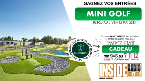 Liste des gagnants : Entrées pour le mini-golf au golf Bluegreen...