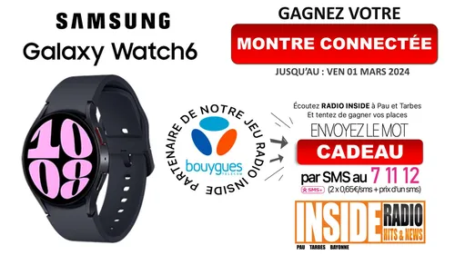 GAGNANT(E) :  SAMSUNG GALAXY WATCH 6 !