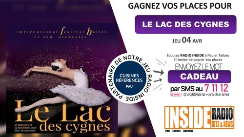 LISTE DES GAGNANTS : LE LAC DES CYGNES AU ZENITH DE PAU !