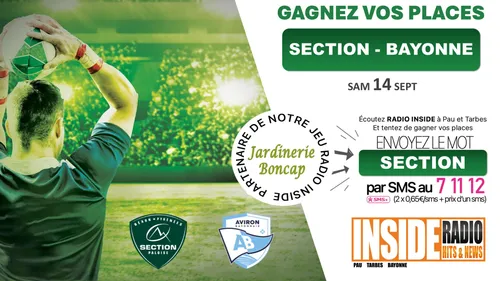 Liste des gagnants : Section VS Bayonne ! 