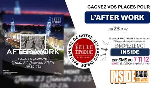 Liste des gagnant(e)s : Les invitations pour l'AfterWork de demain...