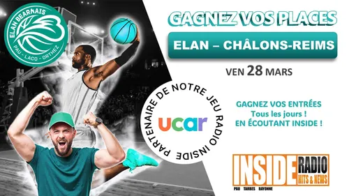 Liste des gagnant(e)s : Elan Béarnais VS Châlons-Reims ce soir au...