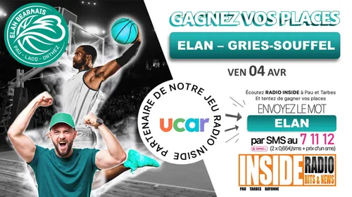 Liste des gagnant(e)s : Elan Béarnais vs Gires Souffel ! 
