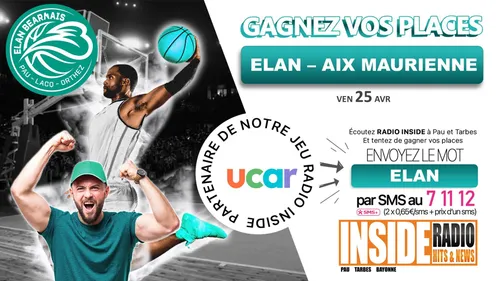 Liste des gagnant(e)s : Elan Béarnais VS Aix Maurienne ce soir !