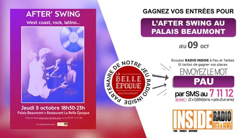 Liste des gagnant(e)s : After Swing ce soir au Palais Beaumont à...
