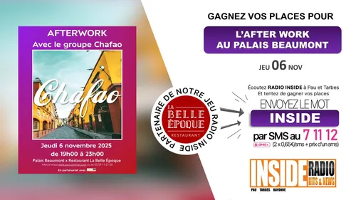 Liste des gagnant(e)s : Afterwork le 06 novembre ! 