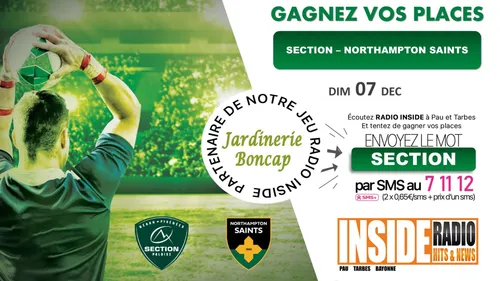 Gagnez vos places pour  Section VS Norphtampton Saints !