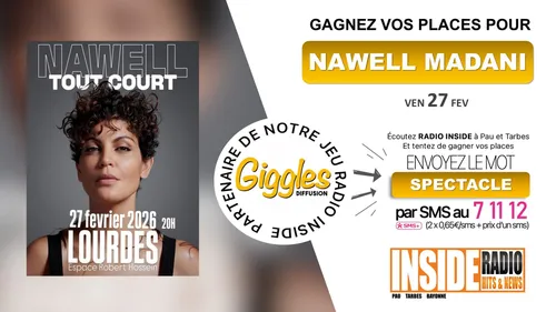 Liste des gagnant(s) : Spectacle de Nawell Madani à l'Espace Robert...