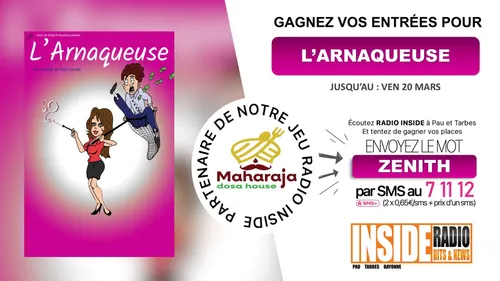 Gagnez vos invitations pour la comédie l'Arnaqueuse ! 