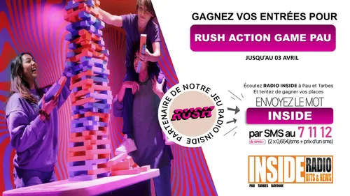 Gagnez vos entrées pour Rush Action Game Pau ! 