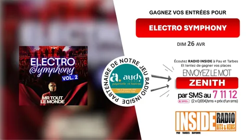 Liste des gagnant(e)s : Electro Symphony au Zénith de Pau ! 
