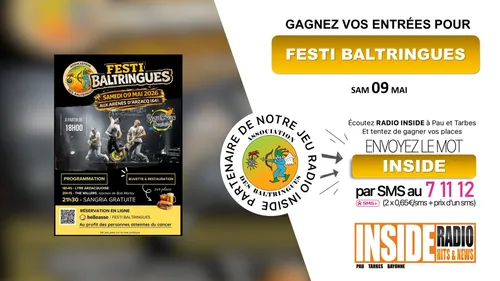 Gagnant(e) : 2 places à gagner pour Festi Baltringuesle samedi 09...