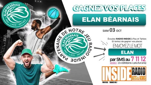 Gagnez vos places pour le prochain match de l'Elan Béarnais ! 
