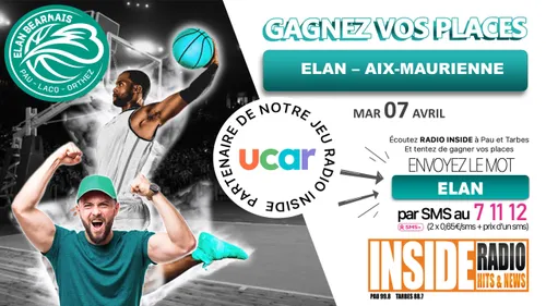 Gagnez vos invitations pour le match Elan Béarnais VS Aix Maurienne ! 